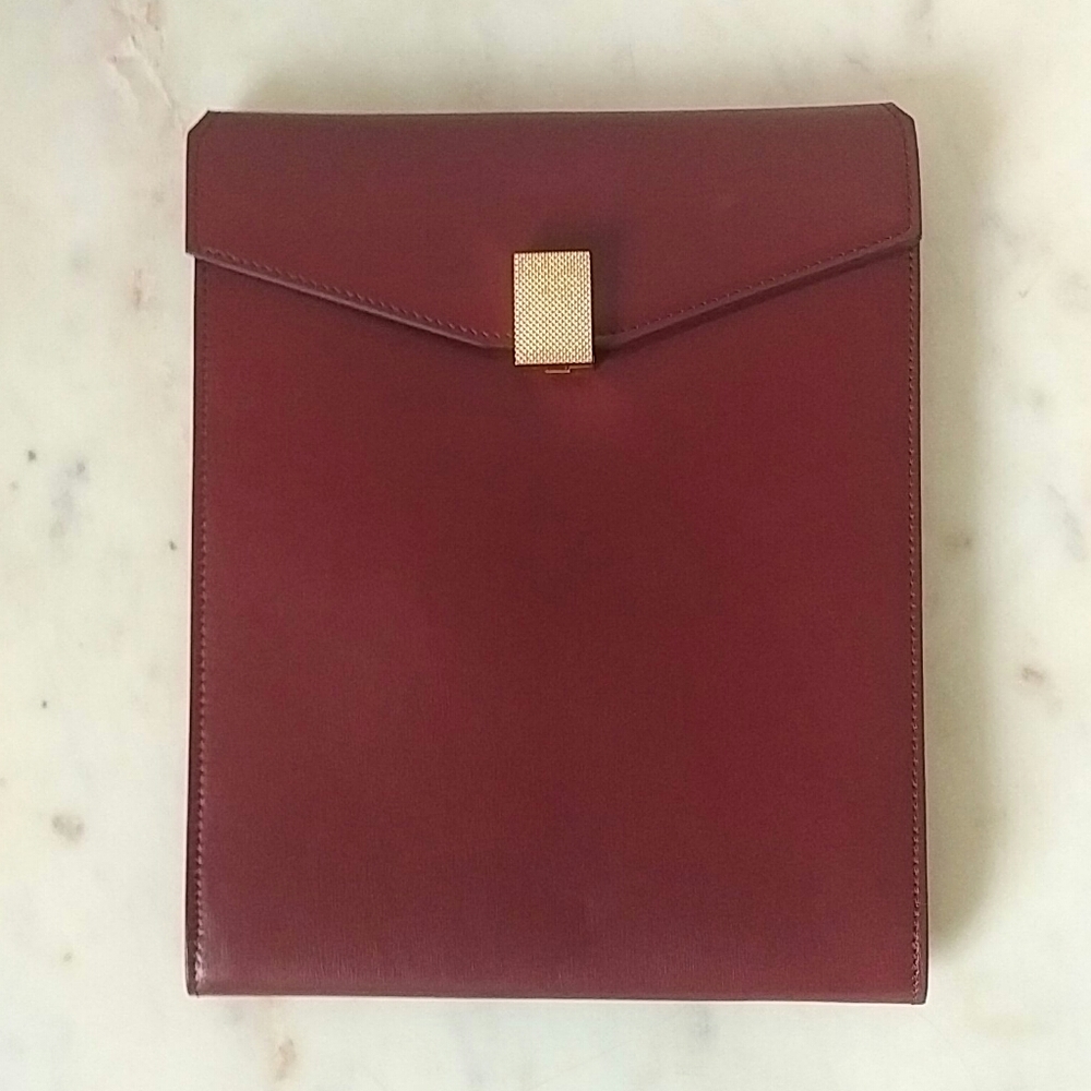 VICTORIA BECKHAM - Burgundy Positano crossbody